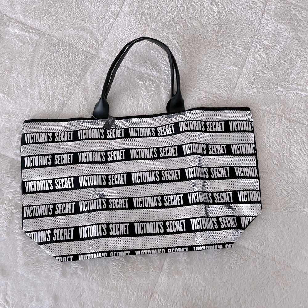 VICTORIAS SECRET SEQUIN TOTE BAG